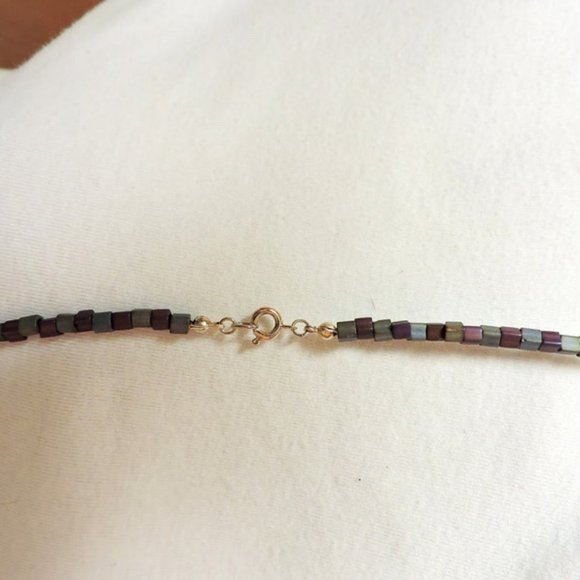 BeadSoup Necklace Neutral Colors,  w/ Silver Accents ... NWOT - Picture 4 of 5